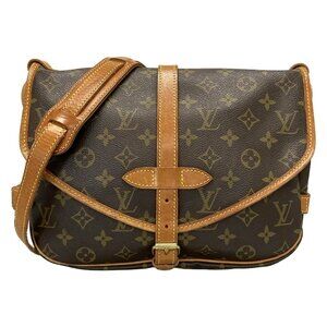 LOUIS VUITTON Saumur 30 Monogram Shoulder Bag Monogram Canvas 537-090125